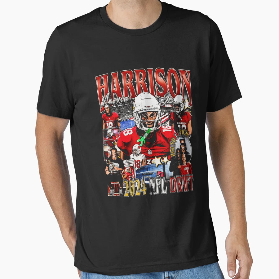 Marvin Harrison Jr Bootleg T-Shirt - Graphic Print Unisex - T-Shirt, Sweatshirt, Hoodie