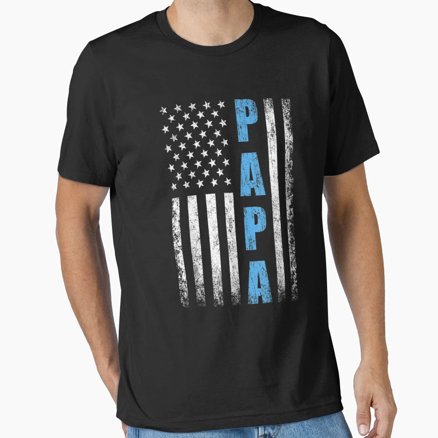 Mens Proud Papa Funny Fathers Day 2022 T-Shirt - Novelty Apparel Unisex - T-Shirt, Sweatshirt, Hoodie