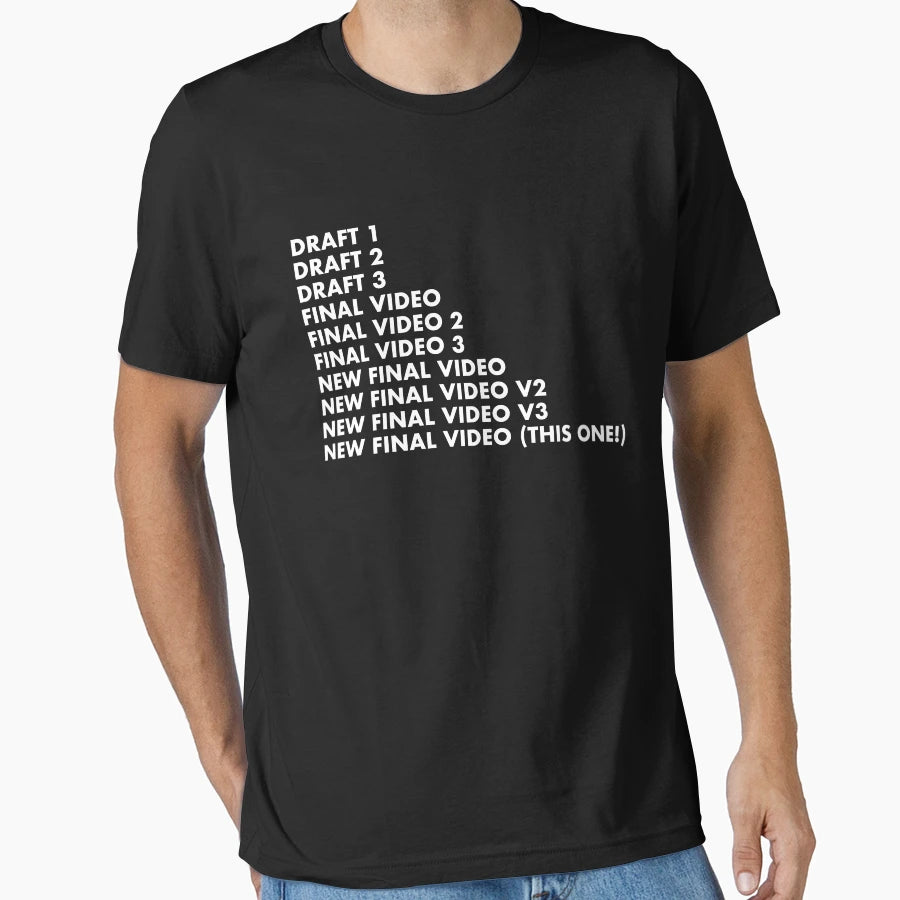 Video Editing Gifts Final Draft T-Shirt - Streetwear Style for Adults - T-Shirt, Sweatshirt, Hoodie