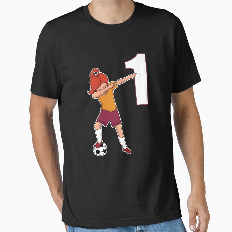 Awesome Soccer Player Number 1 T-Shirt - Aesthetic Graphic for Adults - T-Shirt, Sweatshirt, Hoodie