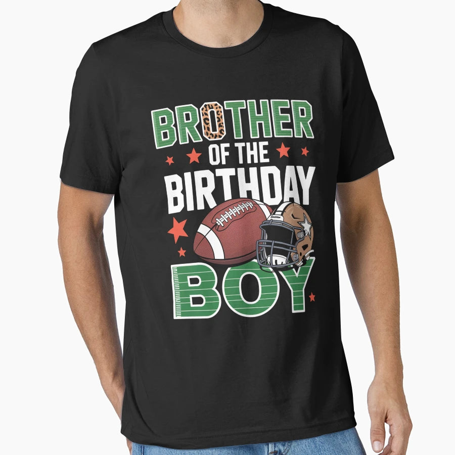 Brother Birthday Game Day Football T-Shirt - Trendy Graphic Men Women - T-Shirt, Sweatshirt, Hoodie