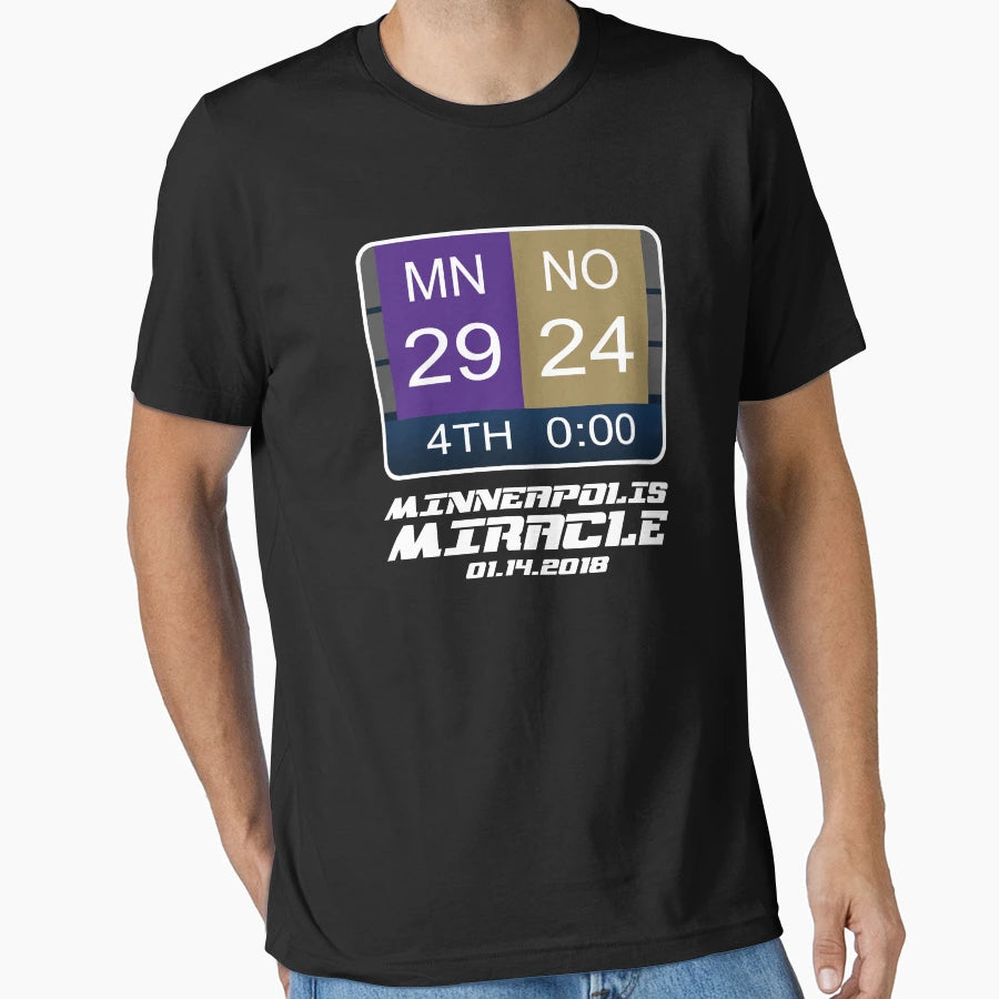 Minnesota Vikings Minneapolis Miracle T-Shirt - Minimalist Print Men Women - T-Shirt, Sweatshirt, Hoodie