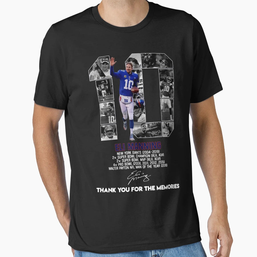 Eli Manning Thank You Memories T-Shirt - Unique Graphic Unisex - T-Shirt, Sweatshirt, Hoodie