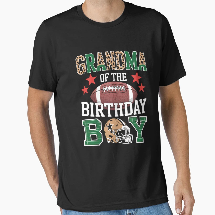 Grandma Birthday Game Day T-Shirt - Graphic Print Men Women - T-Shirt, Sweatshirt, Hoodie