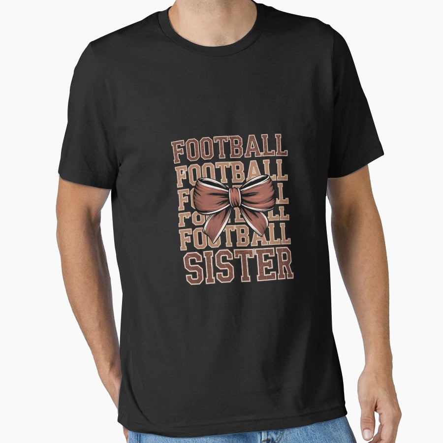 Football Sis American Football T-Shirt - Minimalist Print for Adults - T-Shirt, Sweatshirt, Hoodie