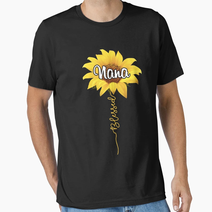 Nana Blesses Sunflower Love T-Shirt - Fun Novelty Design for Adults - T-Shirt, Sweatshirt, Hoodie
