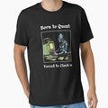 Born to Quest Forced Clock In Medieval Knight - Adult & Kids T-Shirts, Sweatshirts & Hoodies apparel design preview 1