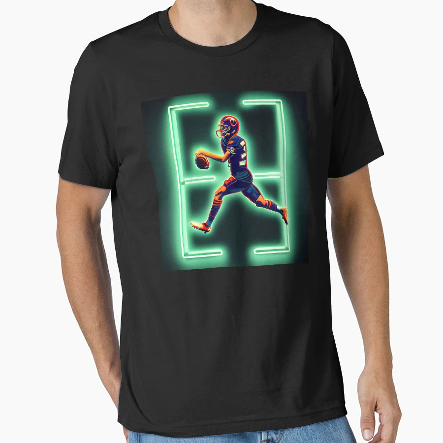 Football Player T-Shirt - Custom Art Print for Adults - T-Shirt, Sweatshirt, Hoodie