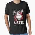 Baseball Sister Sport Lover Sister T-Shirt - Trendy Graphic for Adults - T-Shirt, Sweatshirt, Hoodie