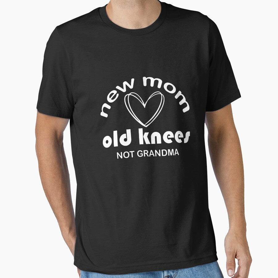 New Mom Old Knees Not Grandma Funny Older Modern by - Adult & Kids T-Shirts, Sweatshirts & Hoodies apparel design preview 1