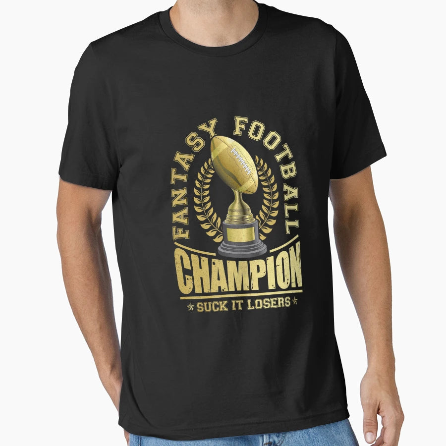 Winner Football Champ Champion Draft T-Shirt - Graphic Print Unisex - T-Shirt, Sweatshirt, Hoodie