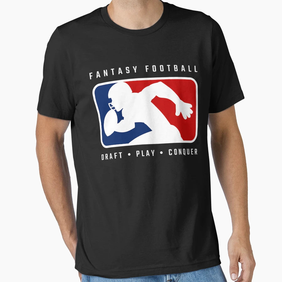 Fantasy Football Draft Play Conquer T-Shirt - Unique Graphic Unisex - T-Shirt, Sweatshirt, Hoodie