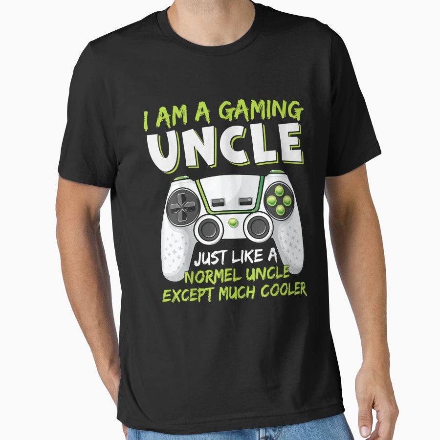 Mens Crazy Uncle Funny Uncle Gaming T-Shirt - Custom Art Print Unisex - T-Shirt, Sweatshirt, Hoodie