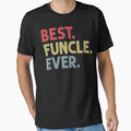 Mens Best Funcle Ever Funny Gift T-Shirt - Minimalist Print for Adults - T-Shirt, Sweatshirt, Hoodie