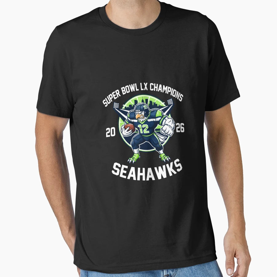 Seattle Champions 2026 T-Shirt - Custom Art Print Unisex - T-Shirt, Sweatshirt, Hoodie