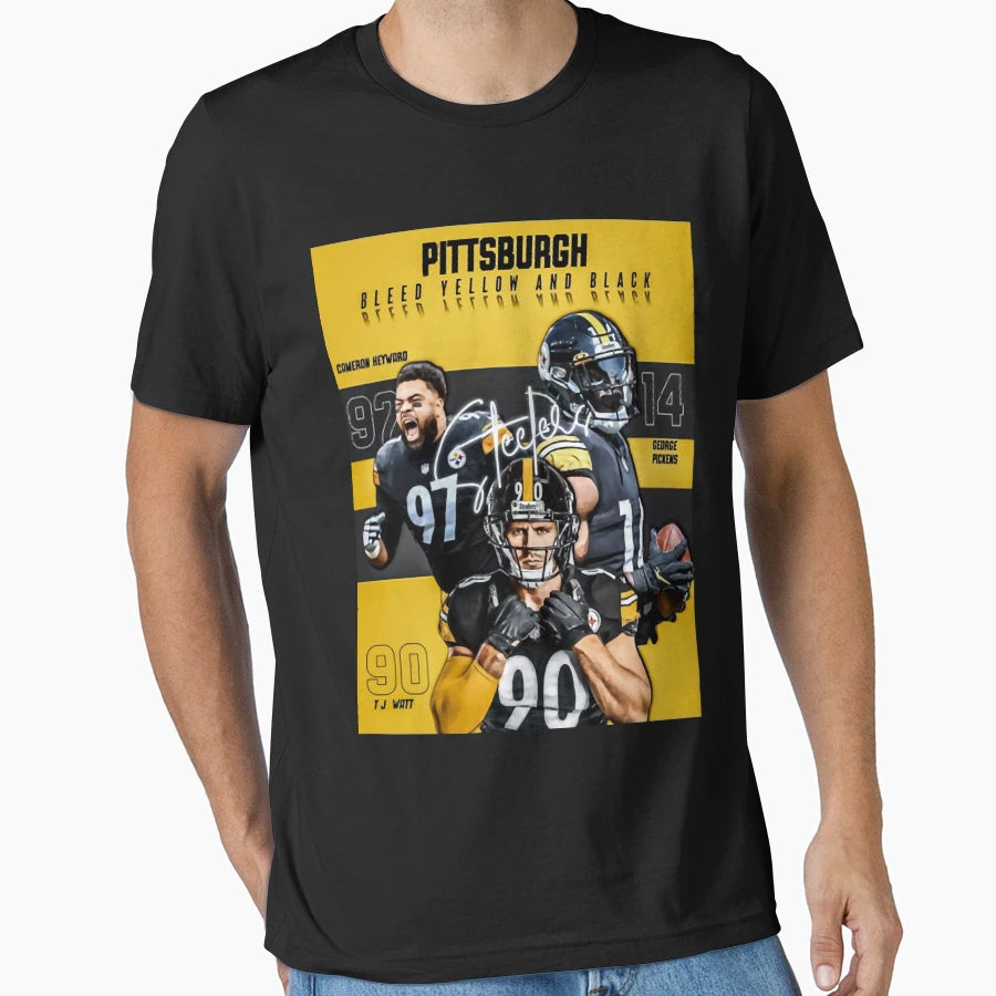 Pittsburgh 24 T-Shirt - Custom Art Print Men Women - T-Shirt, Sweatshirt, Hoodie