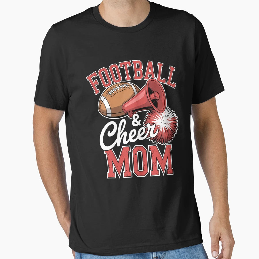 Football Cheer Mom Cheerleader T-Shirt - Streetwear Style for Adults - T-Shirt, Sweatshirt, Hoodie