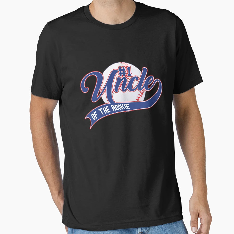 Uncle Rookie 1St Birthday Baseball T-Shirt - Minimalist Print for Adults - T-Shirt, Sweatshirt, Hoodie