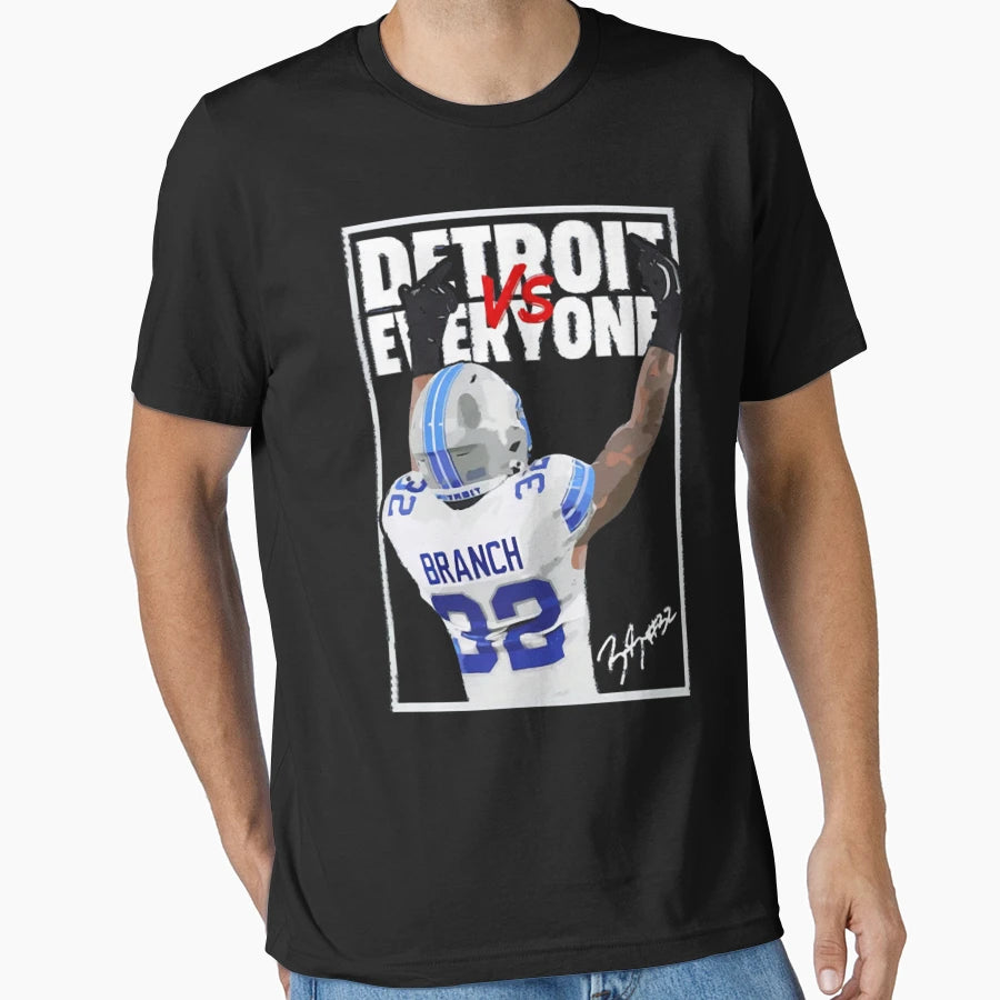 Detroit Lions Vs Everyone Brian Branch T-Shirt - Graphic Print for Adults - T-Shirt, Sweatshirt, Hoodie