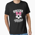 Coquette Bow Soccer Mama Soccer Mom T-Shirt - Minimalist Print Unisex - T-Shirt, Sweatshirt, Hoodie