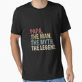Papa Myth Legend Myth Legend Papa T-Shirt - Fun Novelty Design for Adults - T-Shirt, Sweatshirt, Hoodie