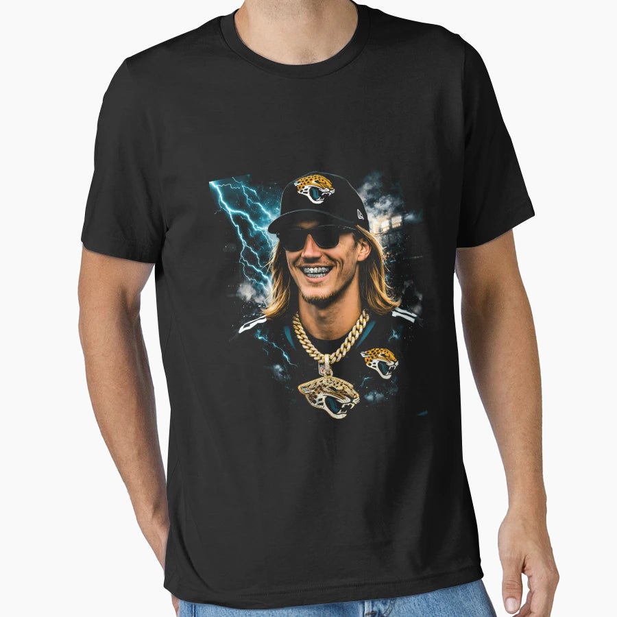 Jacksonville Jaguars T Law Qb1 Trevor T-Shirt - Aesthetic Graphic Unisex - T-Shirt, Sweatshirt, Hoodie