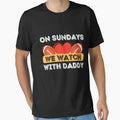 Sundays We Watch Football Daddy T-Shirt - Aesthetic Graphic Men Women - T-Shirt, Sweatshirt, Hoodie