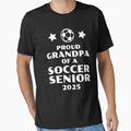 Proud Grandpa Soccer Senior 2025 T-Shirt - Custom Art Print for Adults - T-Shirt, Sweatshirt, Hoodie