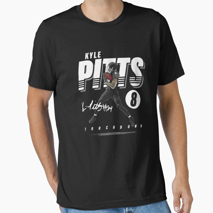 Kyle Pitts Touchdown T-Shirt - Custom Art Print for Adults - T-Shirt, Sweatshirt, Hoodie