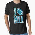 I Love Mia Football Orange T-Shirt - Aesthetic Graphic for Adults - T-Shirt, Sweatshirt, Hoodie