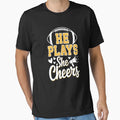 Football And Cheer Mom Cheerleading T-Shirt - Fun Novelty Design Unisex - T-Shirt, Sweatshirt, Hoodie