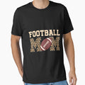 Football Moms Leopard Mothers Day T-Shirt - Minimalist Print Men Women - T-Shirt, Sweatshirt, Hoodie