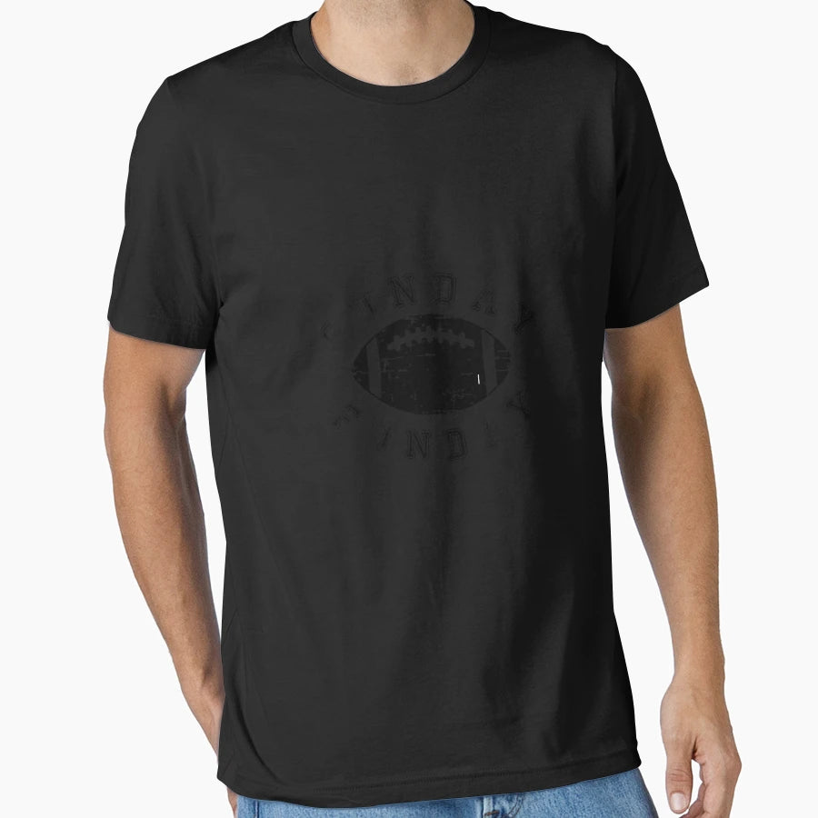 Football Game Day Sunday Funday Football T-Shirt - Graphic Print Unisex - T-Shirt, Sweatshirt, Hoodie
