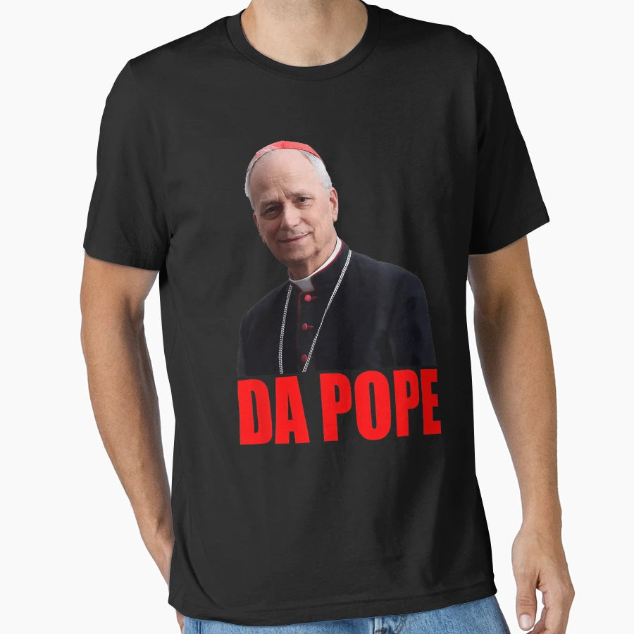 Da Pope From America Chicago Pope Leo T-Shirt - Minimalist Print Men Women - T-Shirt, Sweatshirt, Hoodie