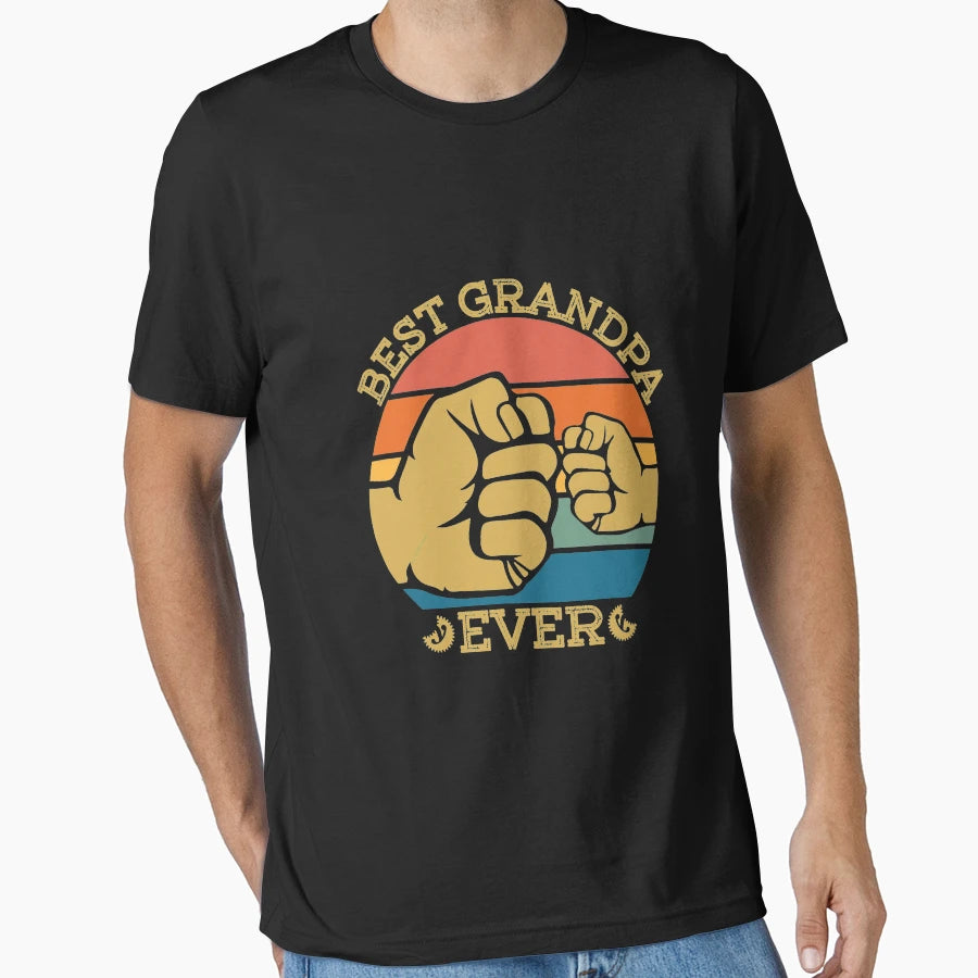 Best Grandpa Ever T-Shirt - Aesthetic Graphic Men Women - T-Shirt, Sweatshirt, Hoodie