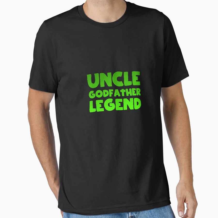 Uncle Godfather Legend Green T-Shirt - Graphic Print Unisex - T-Shirt, Sweatshirt, Hoodie
