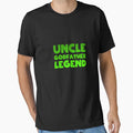 Uncle Godfather Legend Green T-Shirt - Graphic Print Unisex - T-Shirt, Sweatshirt, Hoodie