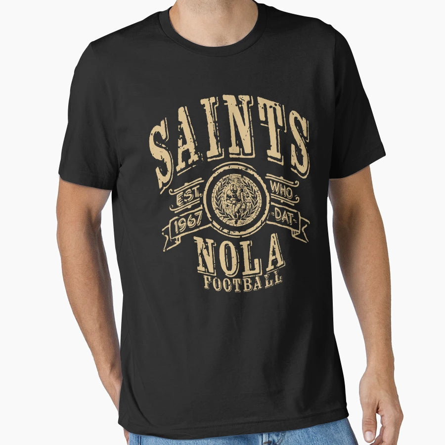 Saints Football T-Shirt - Aesthetic Graphic for Adults - T-Shirt, Sweatshirt, Hoodie