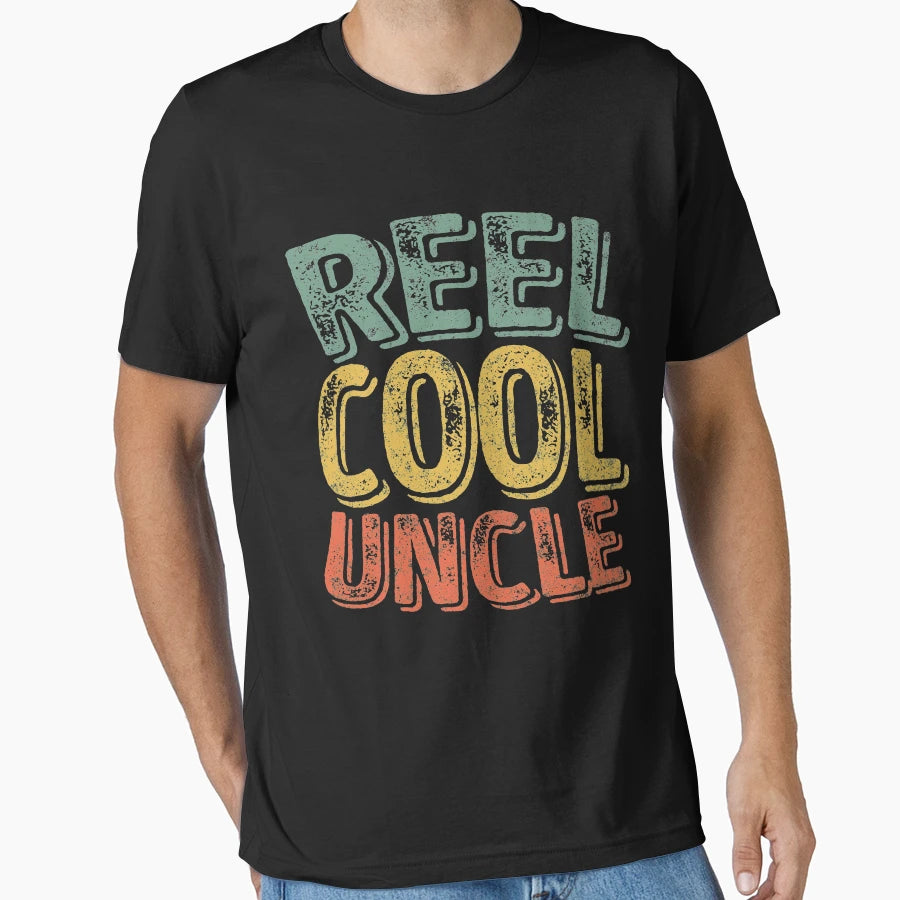 Reel Uncle Fisherman Gift Fathers Day T-Shirt - Trendy Graphic Men Women - T-Shirt, Sweatshirt, Hoodie