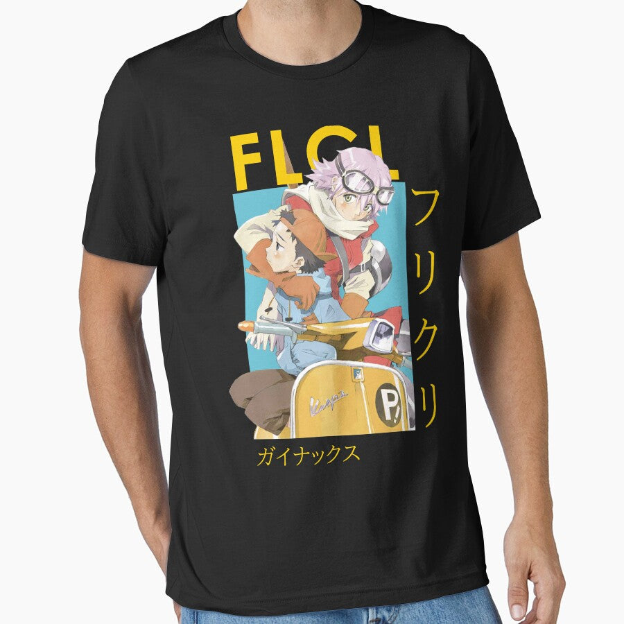 FLCL Fooly Cooly Haruko Naota Card Anime by kino-san - Adult & Kids T-Shirts, Sweatshirts & Hoodies apparel design preview 1