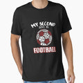 My Second Loves Is Football Funny T-Shirt - Minimalist Print for Adults - T-Shirt, Sweatshirt, Hoodie