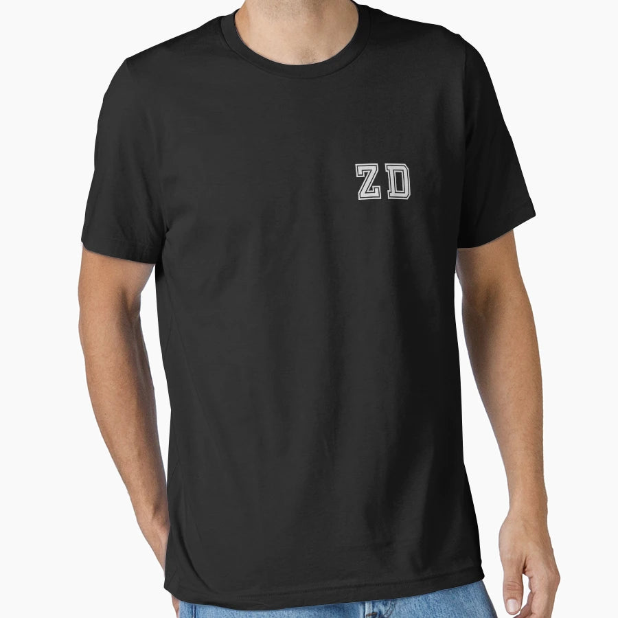Z D Varsity Initials Varsity T-Shirt - Fun Novelty Design Men Women - T-Shirt, Sweatshirt, Hoodie