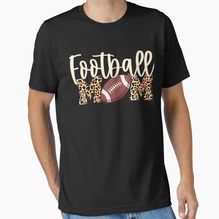 Football Mom Leopard T-Shirt - Fun Novelty Design Men Women - T-Shirt, Sweatshirt, Hoodie