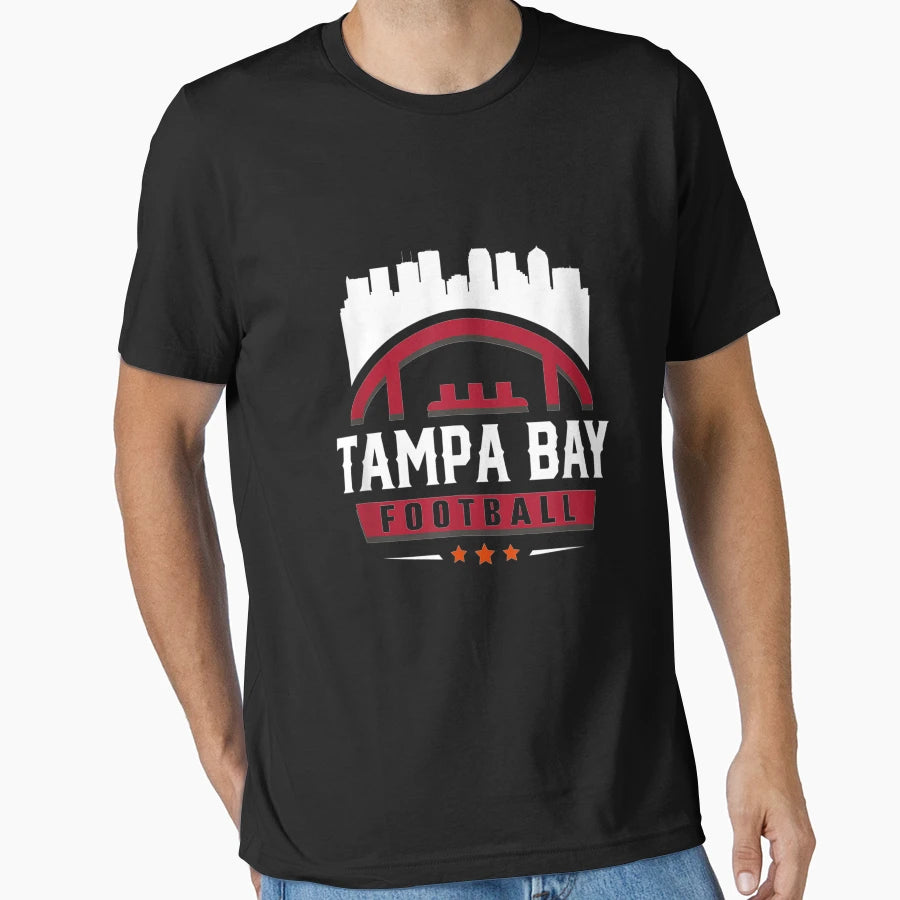 Tampa Bay Football Stars City Skyline T-Shirt - Graphic Print for Adults - T-Shirt, Sweatshirt, Hoodie