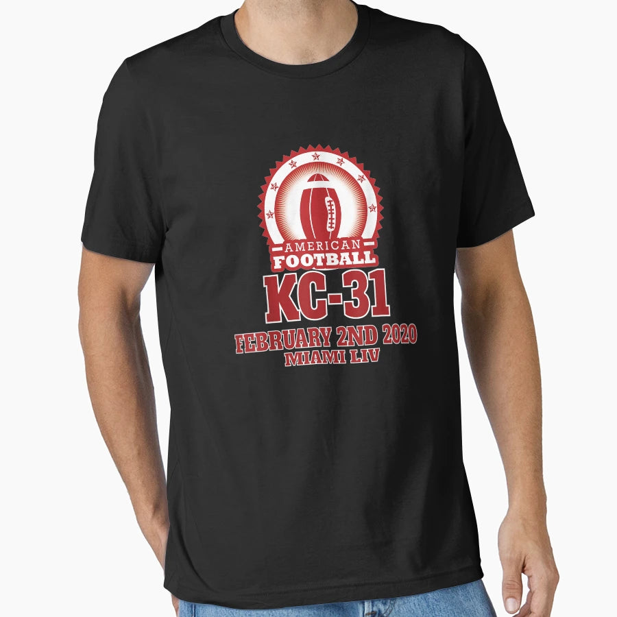 American Football Kc 31 February 2Nd 2020 T-Shirt - Graphic Print Unisex - T-Shirt, Sweatshirt, Hoodie