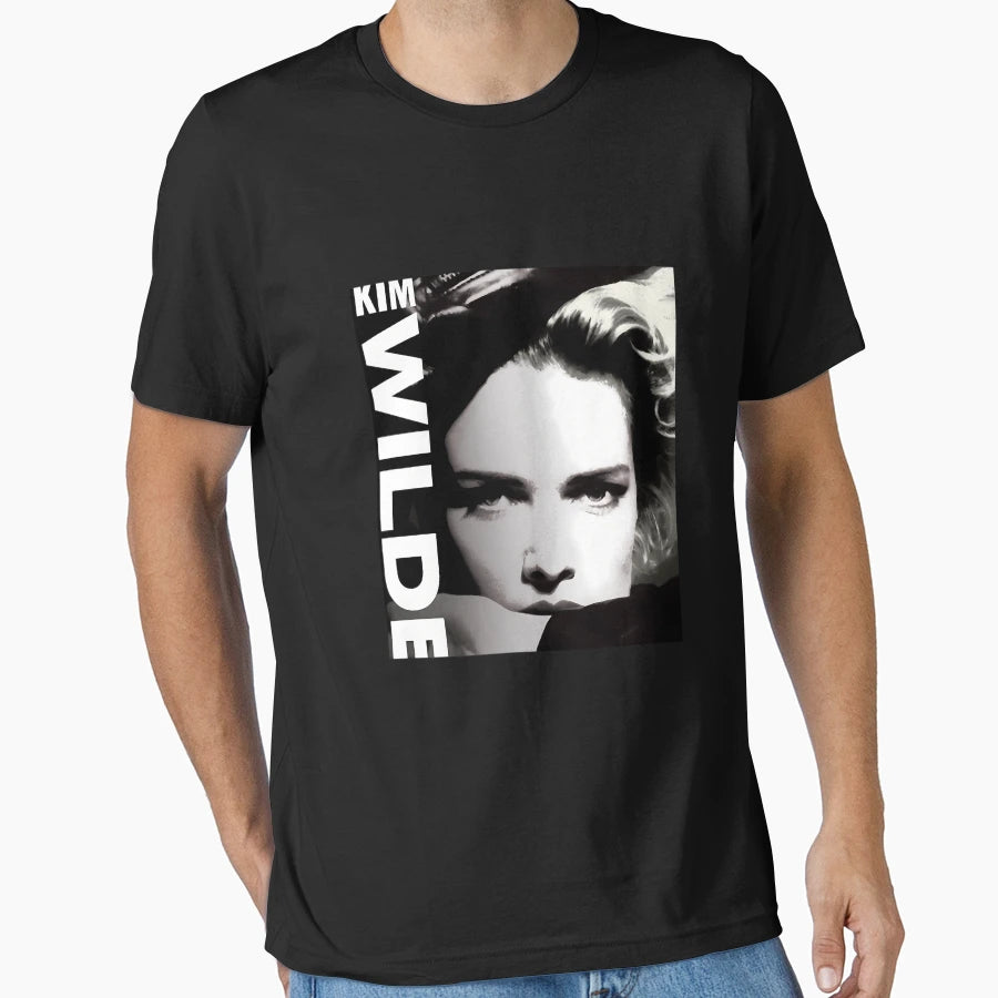 Black And White Kim Wilde T-Shirt - Novelty Apparel Unisex - T-Shirt, Sweatshirt, Hoodie