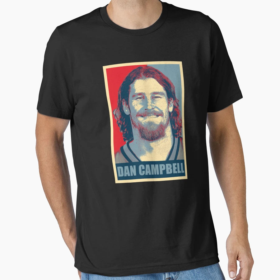 Dan Campbell Hope T-Shirt - Aesthetic Graphic for Adults - T-Shirt, Sweatshirt, Hoodie