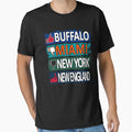 Buffalo Football Fan Funny East T-Shirt - Graphic Print for Adults - T-Shirt, Sweatshirt, Hoodie