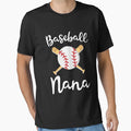 Baseball Nana Grandma Womens Game Day Gift T-Shirt - Unique Graphic Unisex - T-Shirt, Sweatshirt, Hoodie