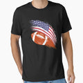 American Football Flag Sports T-Shirt - Aesthetic Graphic Men Women - T-Shirt, Sweatshirt, Hoodie